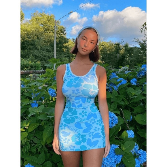 Hibiscus tank dress omighty Clearance
